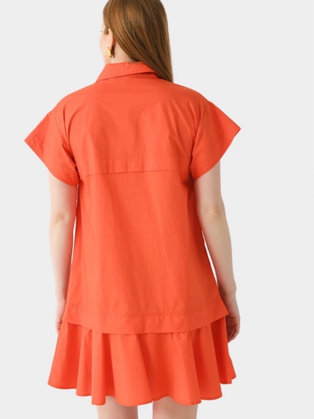 Hunter Bell Addison Orange Shirt Dress Size XS - Picture 14 of 14